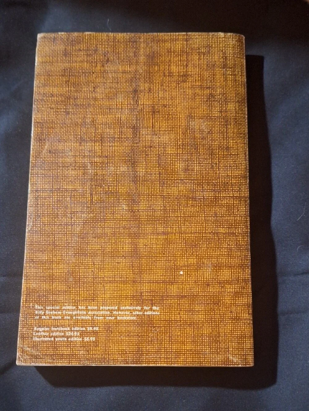 Vintage The Living Bible - Brown and Yellow Cover